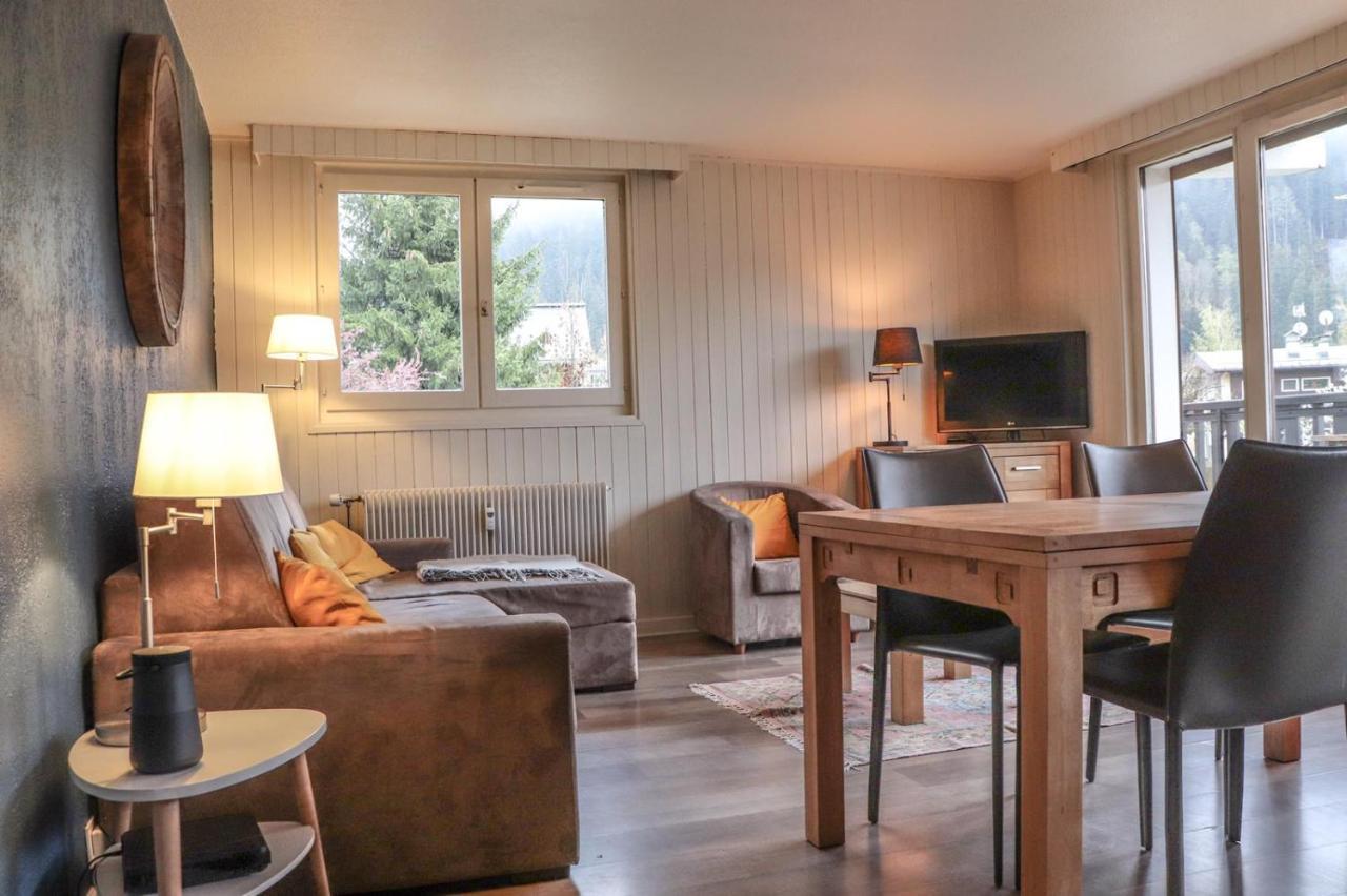 Appartement Lyret Centre Chamonix, Vue D'Exception Екстериор снимка